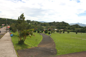 The central park in Quebrada Grande.